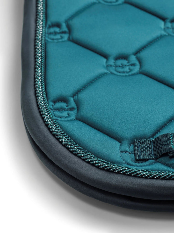 Equestrian Stockholm Classic Dressage Saddle Pad - Teal Blue - Dressage Saddle Pad - Kingdom Equestrian