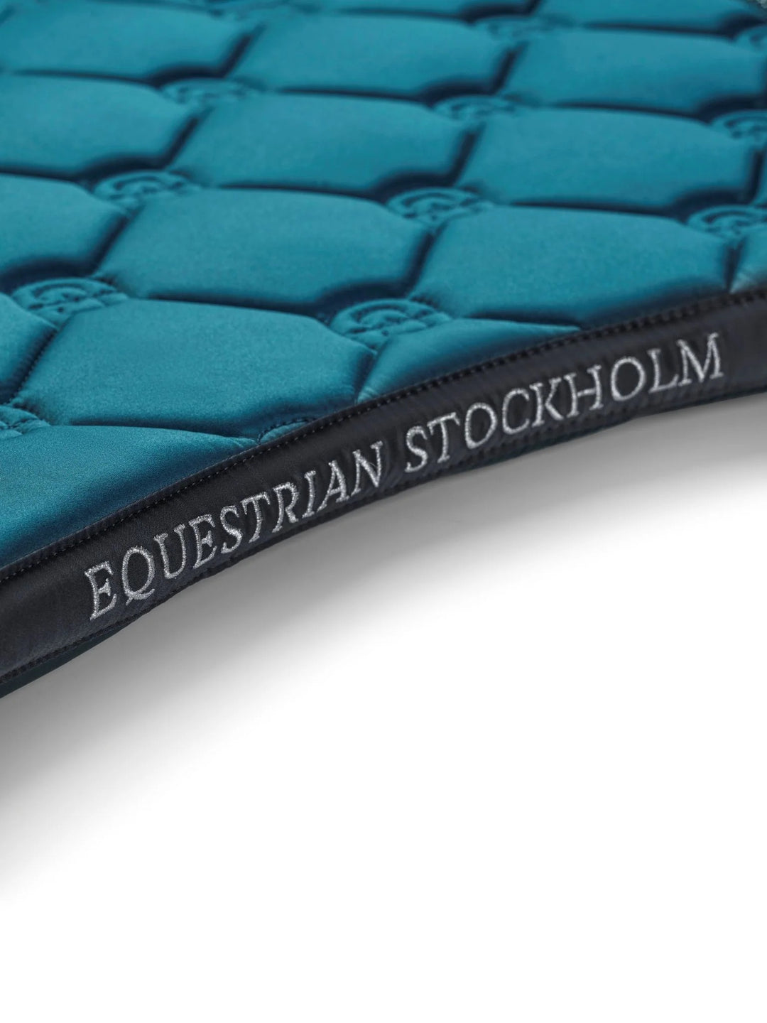 Equestrian Stockholm Classic Dressage Saddle Pad - Teal Blue - Dressage Saddle Pad - Kingdom Equestrian
