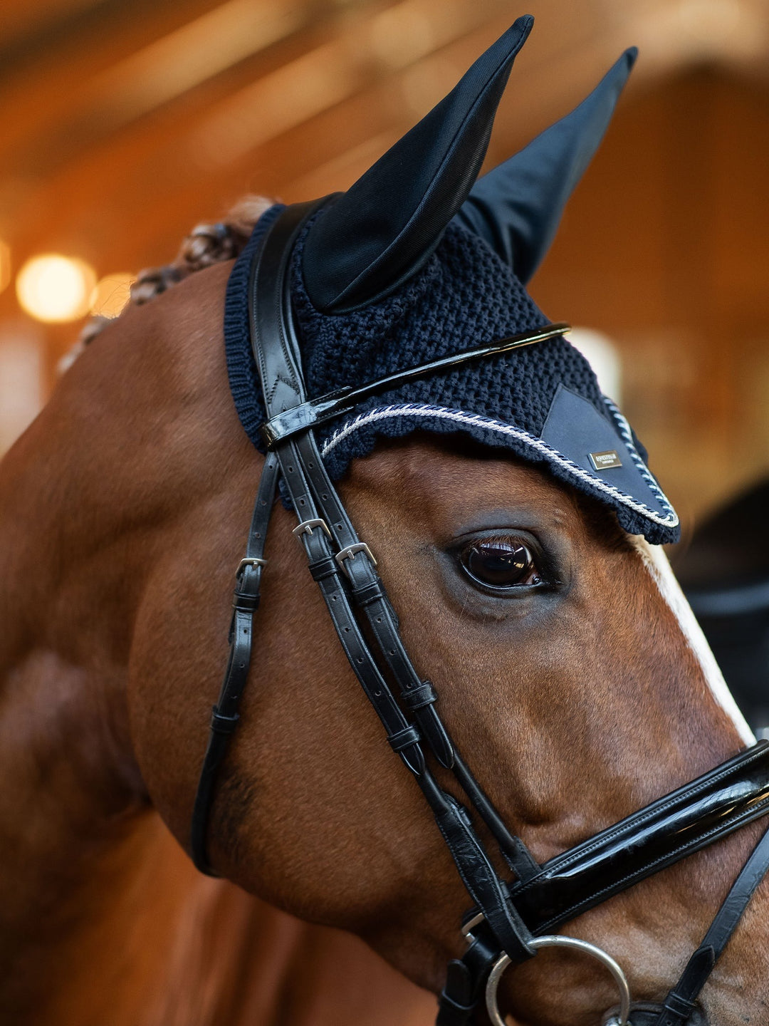 Equestrian Stockholm Fly Hood - Midnight Blue - Fly Hood - Kingdom Equestrian