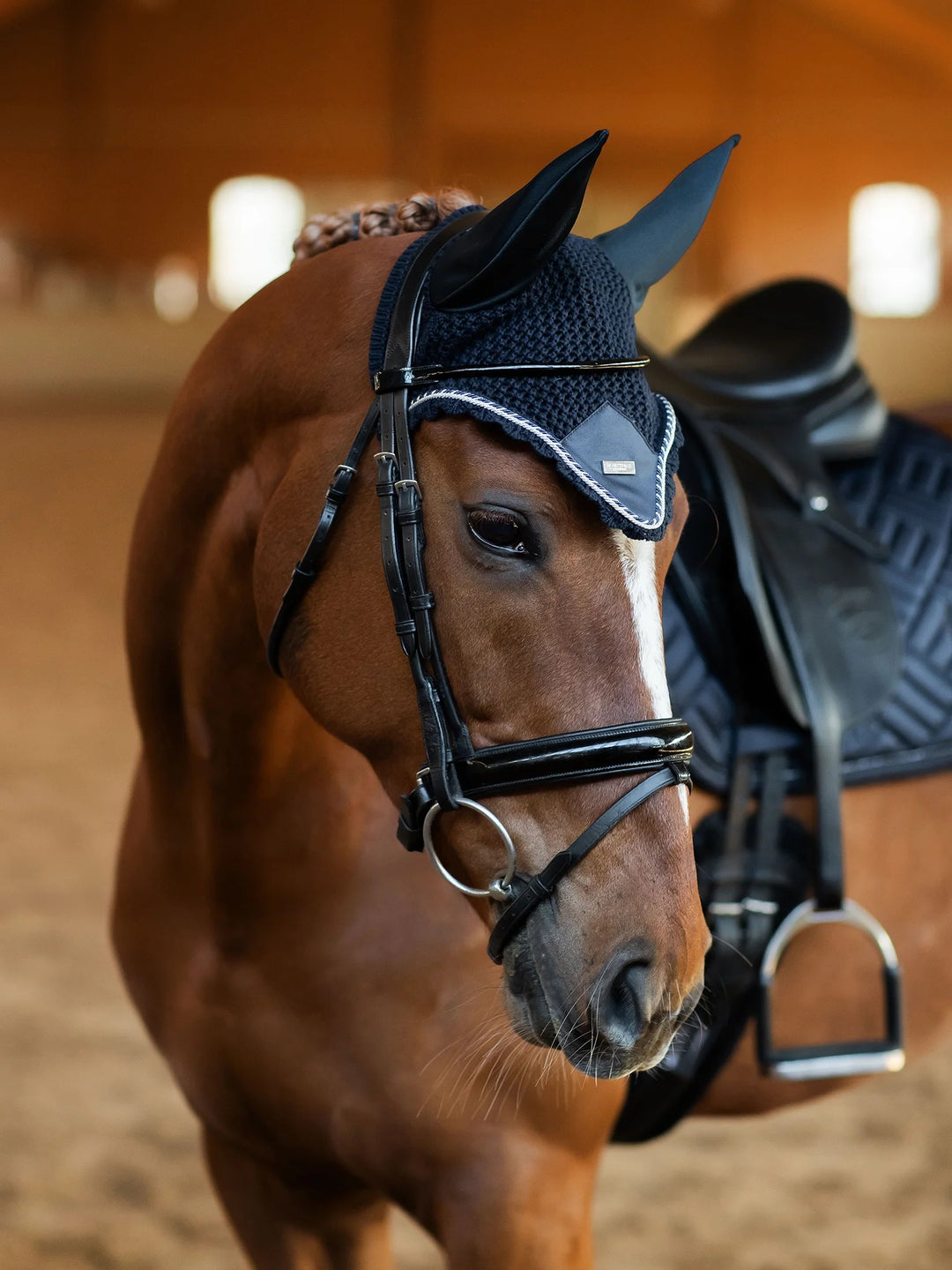 Equestrian Stockholm Fly Hood - Midnight Blue - Fly Hood - Kingdom Equestrian