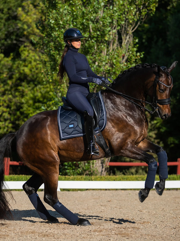 Equestrian Stockholm Classic Dressage Saddle Pad - Midnight Blue - Dressage Saddle Pad - Kingdom Equestrian