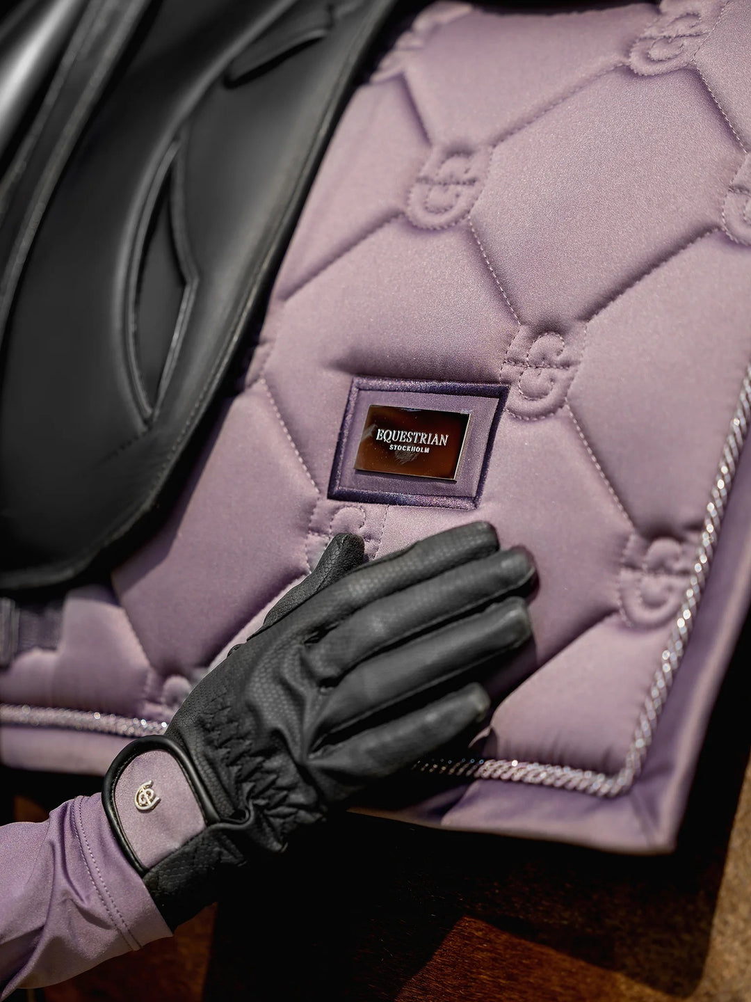 Equestrian Stockholm Classic Dressage Saddle Pad - Dark Violet - Dressage Saddle Pad - Kingdom Equestrian
