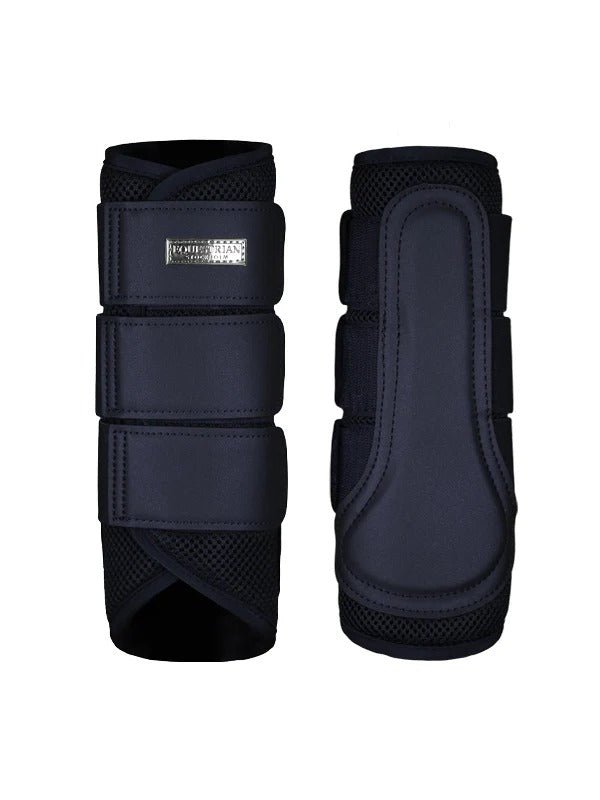 Equestrian Stockholm Classic Mesh Brushing Boots - Midnight Blue - Brushing Boots - Kingdom Equestrian