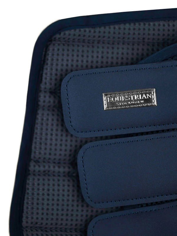 Equestrian Stockholm Classic Mesh Brushing Boots - Midnight Blue - Brushing Boots - Kingdom Equestrian