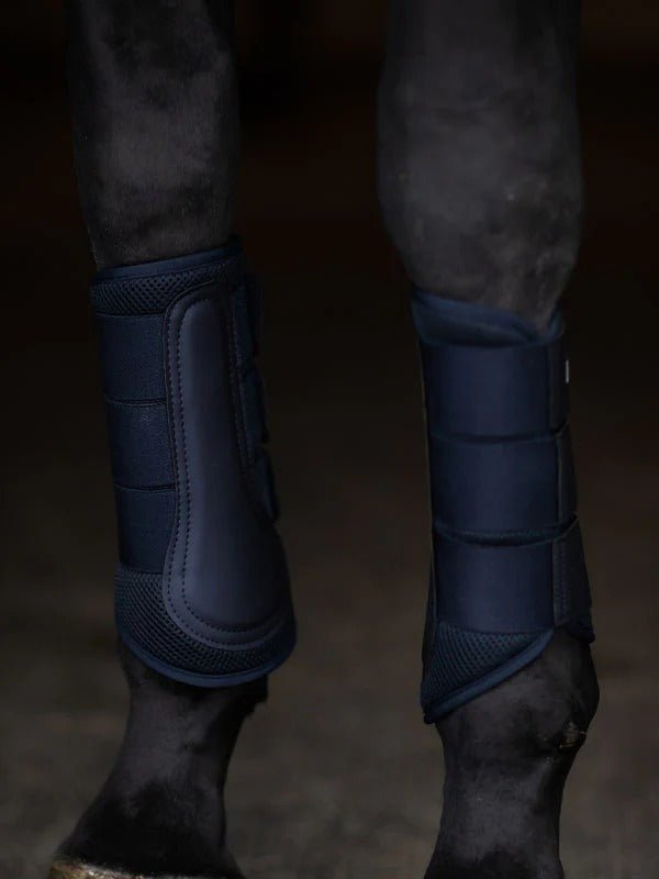 Equestrian Stockholm Classic Mesh Brushing Boots - Midnight Blue - Brushing Boots - Kingdom Equestrian