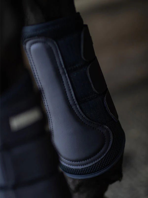 Equestrian Stockholm Classic Mesh Brushing Boots - Midnight Blue - Brushing Boots - Kingdom Equestrian