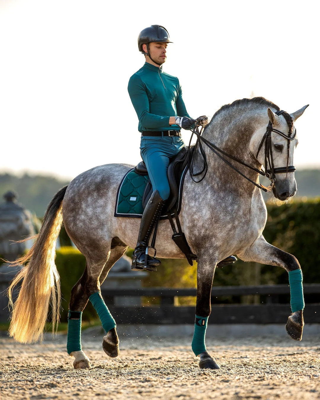 Equestrian Stockholm Classic Dressage Saddle Pad - Emerald - Dressage Saddle Pad - Kingdom Equestrian