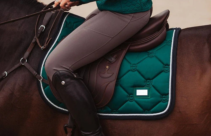 Equestrian Stockholm Classic Jump Saddle Pad - Emerald - Jump Saddle Pad - Kingdom Equestrian