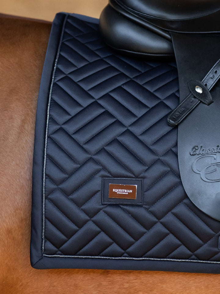 Equestrian Stockholm Modern Classic Dressage Saddle Pad - Midnight Blue - Dressage Saddle Pad - Kingdom Equestrian