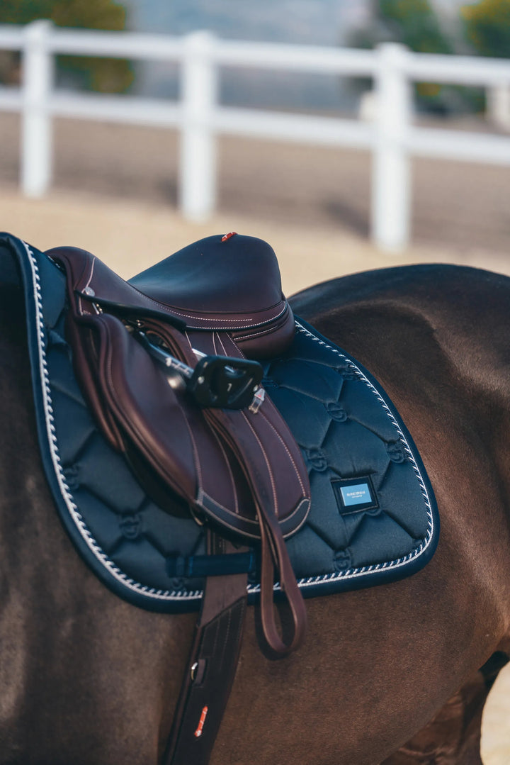 Equestrian Stockholm Classic Jump Saddle Pad - Midnight Blue - Jump Saddle Pad - Kingdom Equestrian