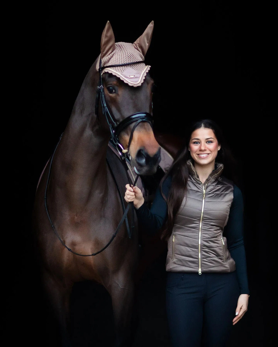 Equestrian Stockholm Fly Hood - Champagne - Fly Hood - Kingdom Equestrian