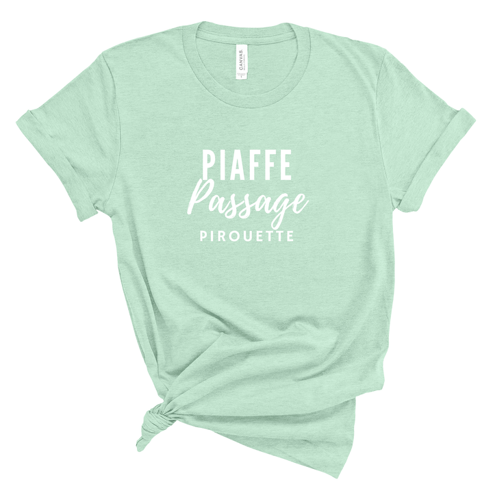 Piaffe Passage Pirouette Jersey T-Shirt - T-Shirt - Kingdom Equestrian