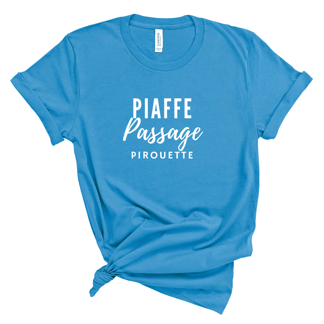 Piaffe Passage Pirouette Jersey T-Shirt - T-Shirt - Kingdom Equestrian