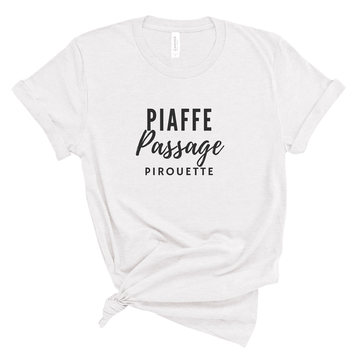 Piaffe Passage Pirouette Jersey T-Shirt - T-Shirt - Kingdom Equestrian