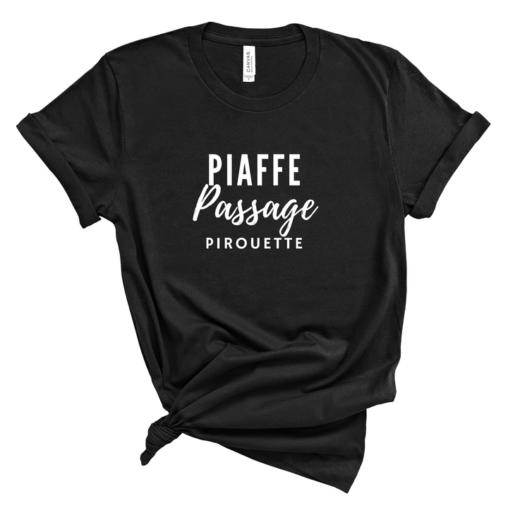 Piaffe Passage Pirouette Jersey T-Shirt - T-Shirt - Kingdom Equestrian