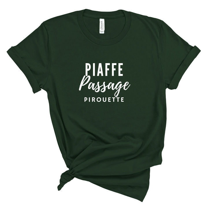 Piaffe Passage Pirouette Jersey T-Shirt - T-Shirt - Kingdom Equestrian