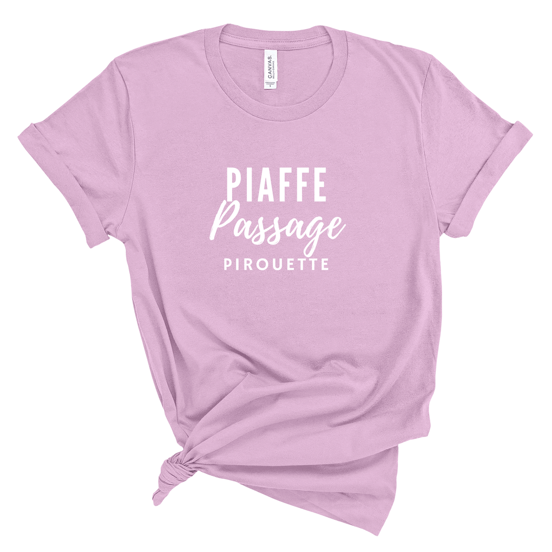 Piaffe Passage Pirouette Jersey T-Shirt - T-Shirt - Kingdom Equestrian