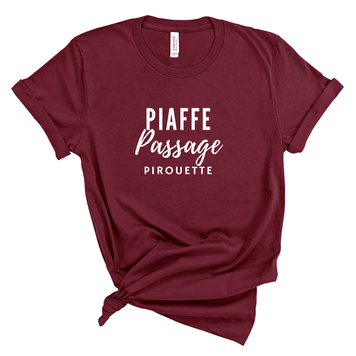 Piaffe Passage Pirouette Jersey T-Shirt - T-Shirt - Kingdom Equestrian