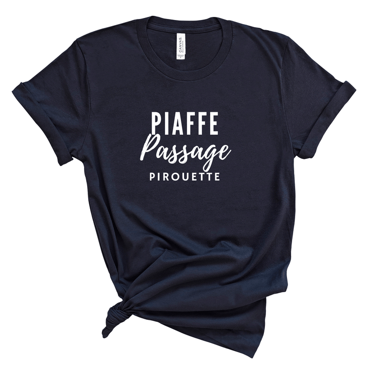 Piaffe Passage Pirouette Jersey T-Shirt - T-Shirt - Kingdom Equestrian