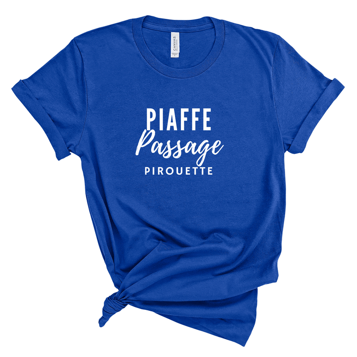 Piaffe Passage Pirouette Jersey T-Shirt - T-Shirt - Kingdom Equestrian
